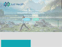Tablet Screenshot of justhealth.com