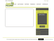 Tablet Screenshot of justhealth.de